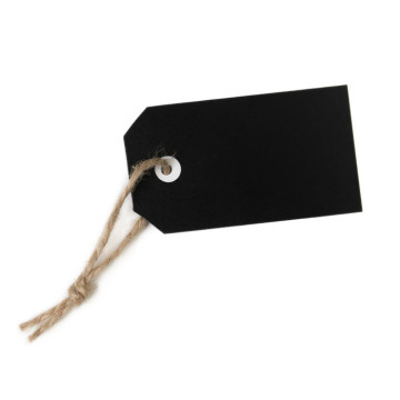 Lot de 12 Etiquettes finition tableau noir 5,1 x 9 cm