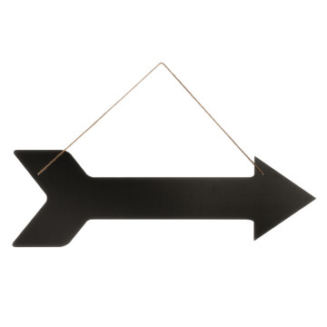 Flèche ardoise noire 59 x 19 cm