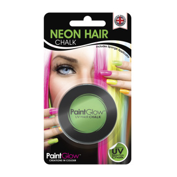 Craie pour cheveux cheveux vert fluo UV  10 ML