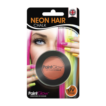 Craie pour cheveux cheveux orange fluo UV 10 ML