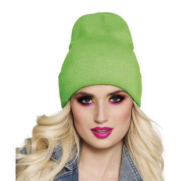 Bonnet vert fluo