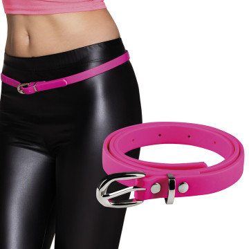 Ceinture rose fluo 100 x 1,5 cm