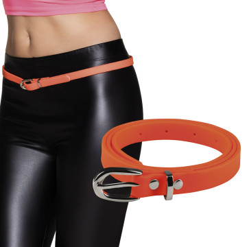 Ceinture orange fluo 100 x 1,5 cm