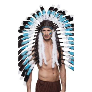 Coiffe d'indien Snow Wolf