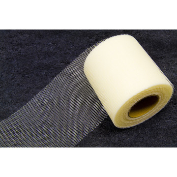 Rouleau de Tulle souple  ivoire 8 cm x 40 m