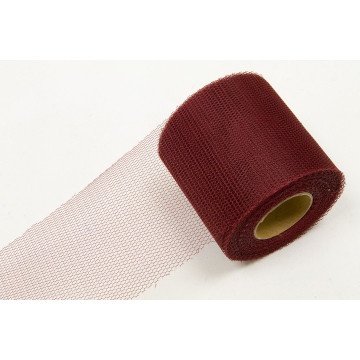 Rouleau de Tulle souple bordeaux 8 cm x 40 m