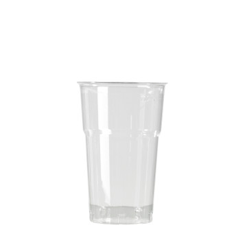 Lot de 50 verres jetables en plastique transparent 30 cl