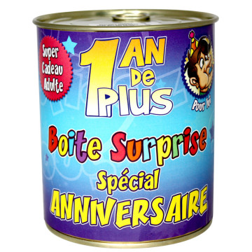 Boîte surprise anniversaire Homme tout âge