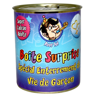 Boîte surprise spécial enterrement vie de garçon
