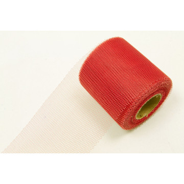Rouleau de Tulle souple rouge  8 cm x 40 m