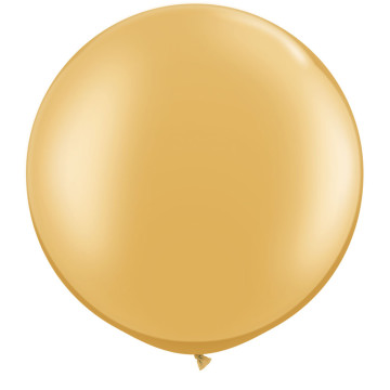 Ballon de baudruche géant en latex métalisé or