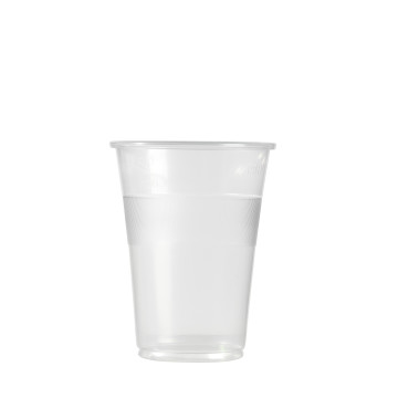 Lot de 50 gobelets1/2 pinte en plastique transparent
