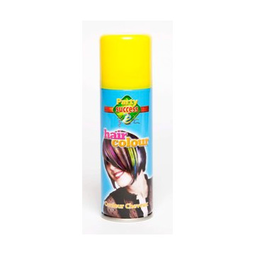 Laque cheveux jaune en spray 125 ml