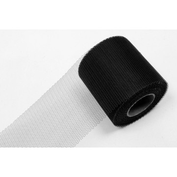 Rouleau de Tulle souple noir 8 cm x 40 m