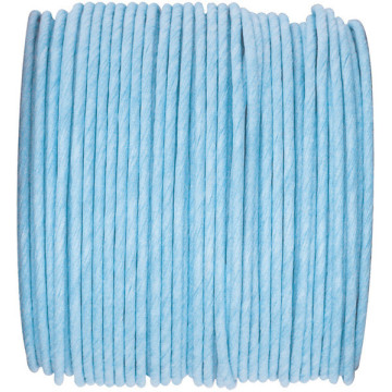 Bobine de cordon laitonné papier bleu ciel