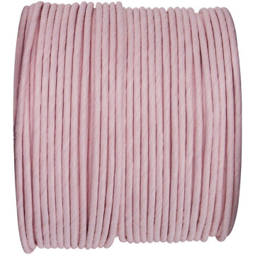 Bobine de cordon laitonné papier rose