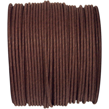 Bobine de cordon laitonné papier chocolat