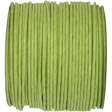 Bobine de cordon laitonné papier vert anis
