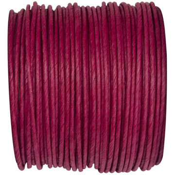 Bobine de cordon laitonné papier bordeaux