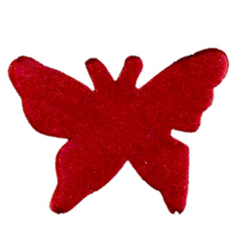Sachet de 15 papillons gomme bordeaux