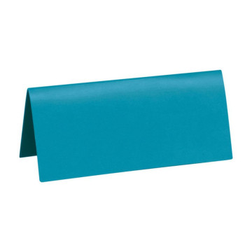 Sachet de10 Marques places carton turquoise