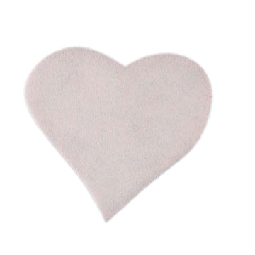 Lot de 12 cœurs gomme gris