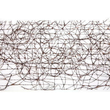 Chemin de table papyrus marron 26,5 cm x 5 m