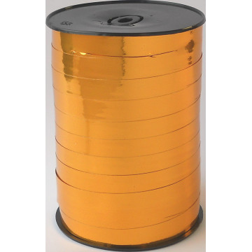 Rouleau de bolduc miroir curry 250 m