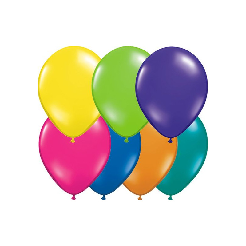 100 Ballons gonflables multicolores 23 cm