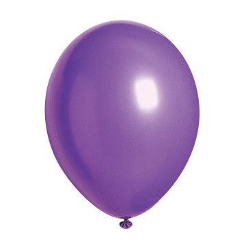 Lot de 20 ballons de baudruche en latex opaque violet