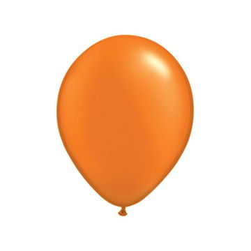 Lot de 100 mini-ballons de baudruche en latex nacré orange