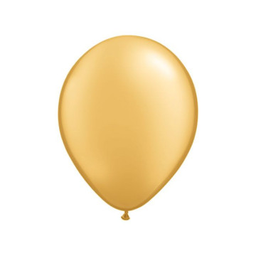 Lot de 100 mini-ballons de baudruche en latex nacré or
