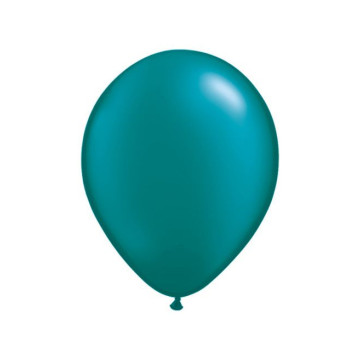 Lot de 100 mini-ballons de baudruche en latex nacré turquoise