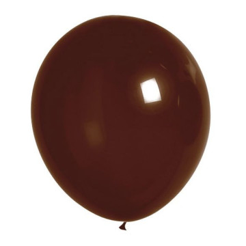Lot de 100 ballons en latex opaque chocolat
