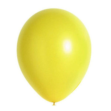 Lot de 100 ballons  en latex opaque jaune