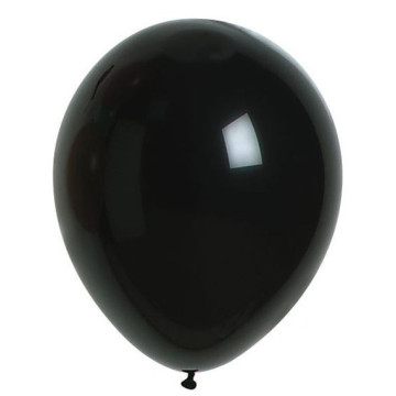 100 Ballon Anniversaire Noir, Ballons Baudruche Noir Latex-30cm