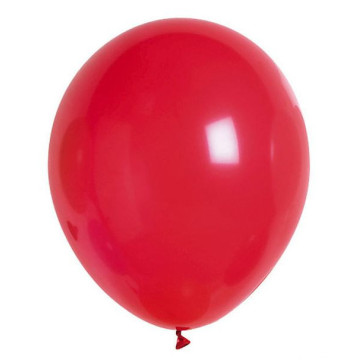Lot de 100 ballons en latex opaque rouge