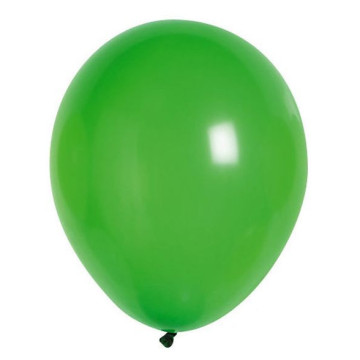 Lot de 100 ballons en latex opaque vert