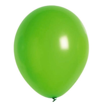 Lot de 100 ballons en latex opaque vert prairie
