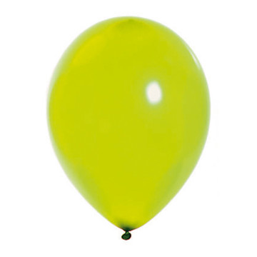 Lot de 100 ballons en latex nacré métallisé tilleul