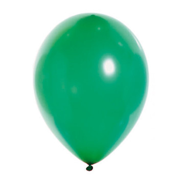 Lot de 100 ballons en latex nacré métallisé vert