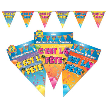 Guirlande fanion C'est la fête