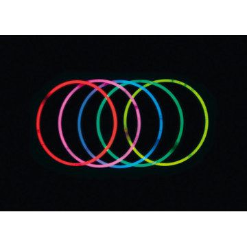 Lot de 25 colliers fluo mix-couleurs 60 cm x 0,5 cm