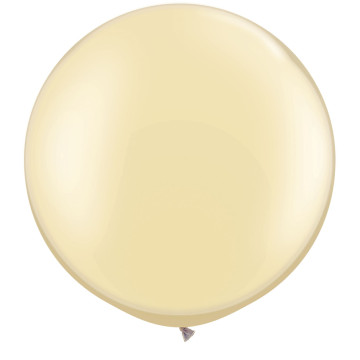 Ballon de baudruche géant en latex opaque ivoire crème