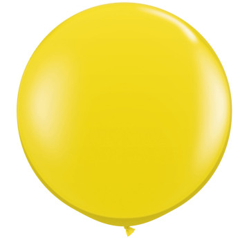 Ballon de baudruche géant en latex  opaque jaune