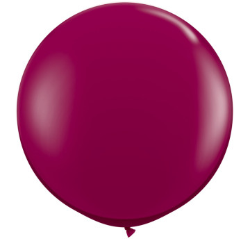 Ballon de baudruche géant en latex opaque bordeaux
