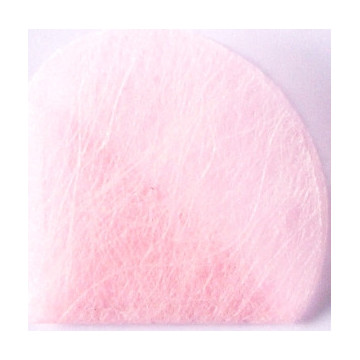 Lot de 10 ronds de tulle ver à soie rose