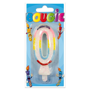 Bougie chiffre 0