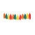 Guirlande tassel 16 pompons dégradé orange 2 m Guirlande tassel 16 pompons dégradé orange 2 m