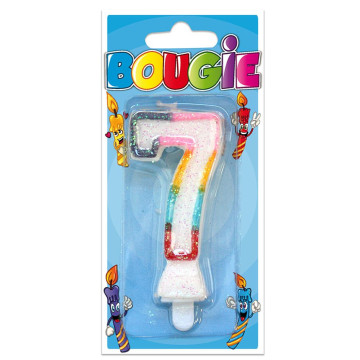 Bougie chiffre 7